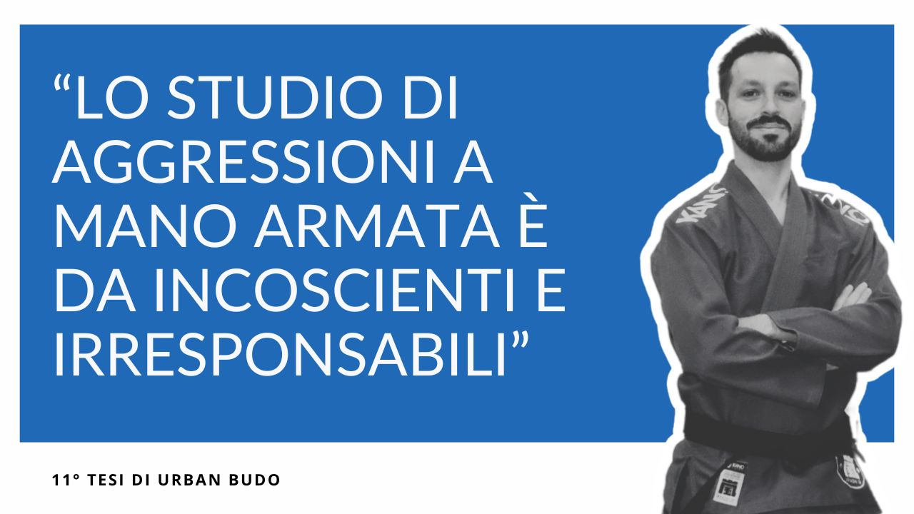 Lo studio de aggressioni a mano armata è da incosciente e irresponsabili